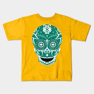 greenlight skull mask ecopop Kids T-Shirt